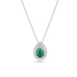 Teardrop Emerald Pendant