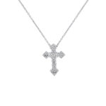 Cross White Gold