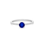 Sapphire Solitaire Ring