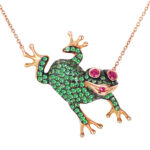 Playing Frog Pendant
