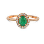 Rosette Emerald Ring
