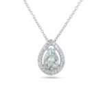 Μενταγιόν Aqua Teardrop